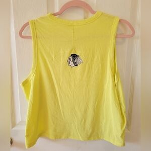 Lululemon Athletica Official Chicago Blackhawks Yellow Graphic Tank Top